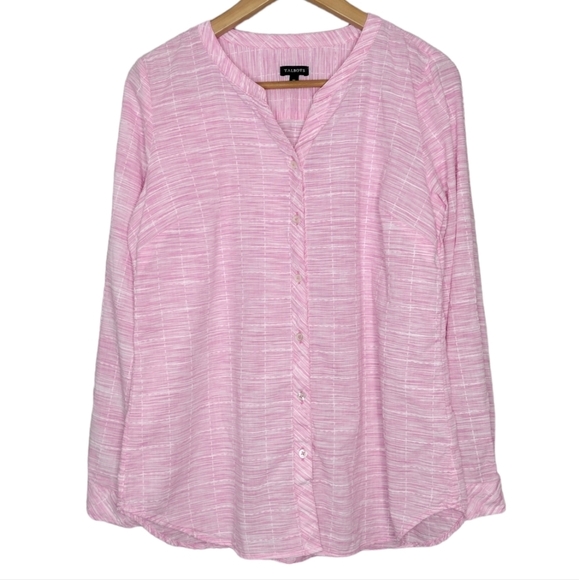 Talbots Cotton Women's Cotton Long Sleeve Front Button Down Shirt - Picture 1 of 13